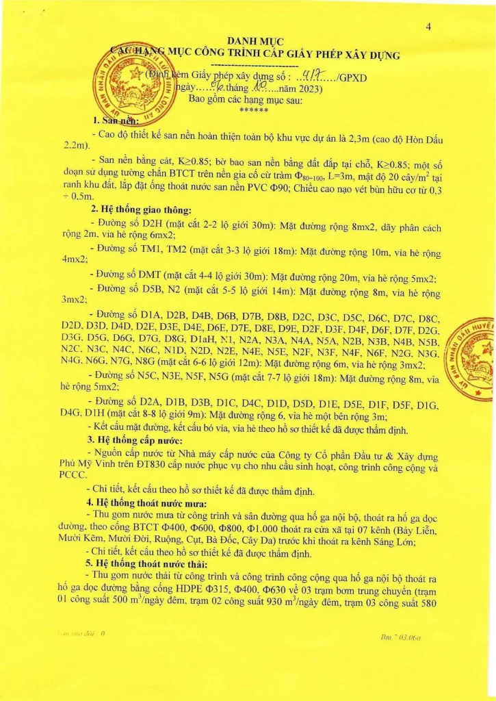 Giấy phép xây dựng khu đô thị LA Home Long An