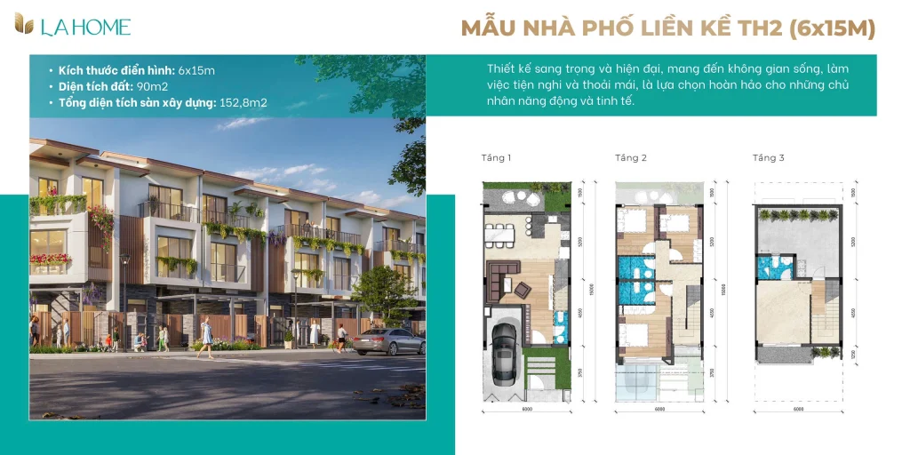 Mẫu nhà phố liền kề LA Home
